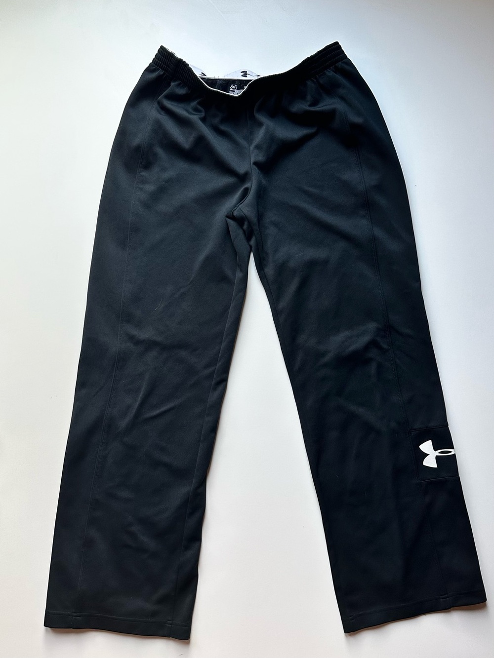 Under Armour Black Workout Pants with White Logo